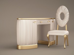 1dbelloni allure vanity desk and chair subliminal Model 3D