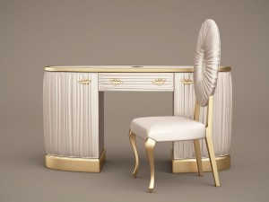 1dbelloni allure vanity desk and chair subliminal Model 3D