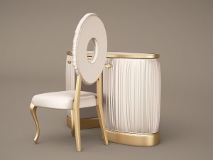 1dbelloni allure vanity desk and chair subliminal Model 3D