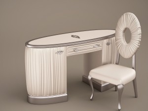1dbelloni allure vanity desk and chair subliminal Model 3D