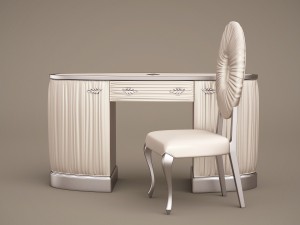 1dbelloni allure vanity desk and chair subliminal Model 3D