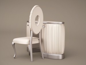 1dbelloni allure vanity desk and chair subliminal Model 3D