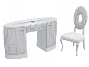 1dbelloni allure vanity desk and chair subliminal Model 3D