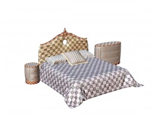 1dbelloni allure bedroom set subliminal 3Dモデル