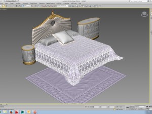1dbelloni allure bedroom set subliminal 3Dモデル
