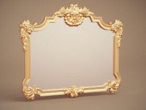 green apple mirror frame 902968 3D Model