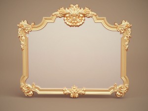 green apple mirror frame 902968 3D 모델