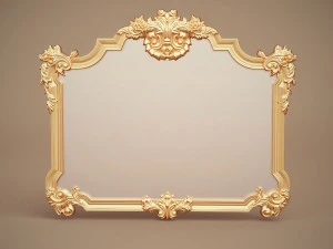 green apple mirror frame 902968 3D Model