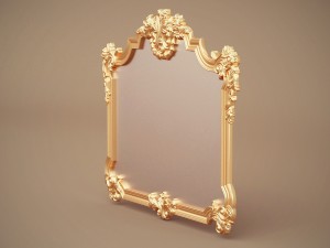 green apple mirror frame 902968 3D 모델