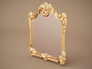 green apple mirror frame 902968 3D Model