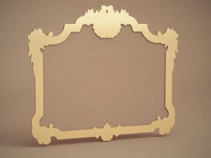 green apple mirror frame 902968 3D Model