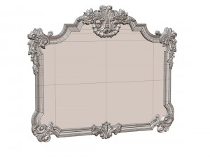 green apple mirror frame 902968 3D 모델