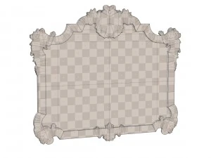 green apple mirror frame 902968 3D Model