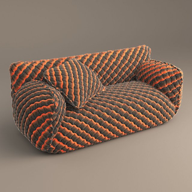 nuvola sofa 3 sizes 3D Модель .c4d .max .obj .3ds .fbx .stl .blend 