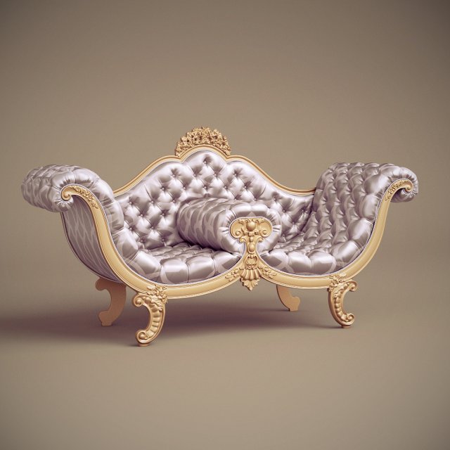 jc hermes sofa nap-72 3D Модель .c4d .max .obj .3ds .fbx .stl .blend 