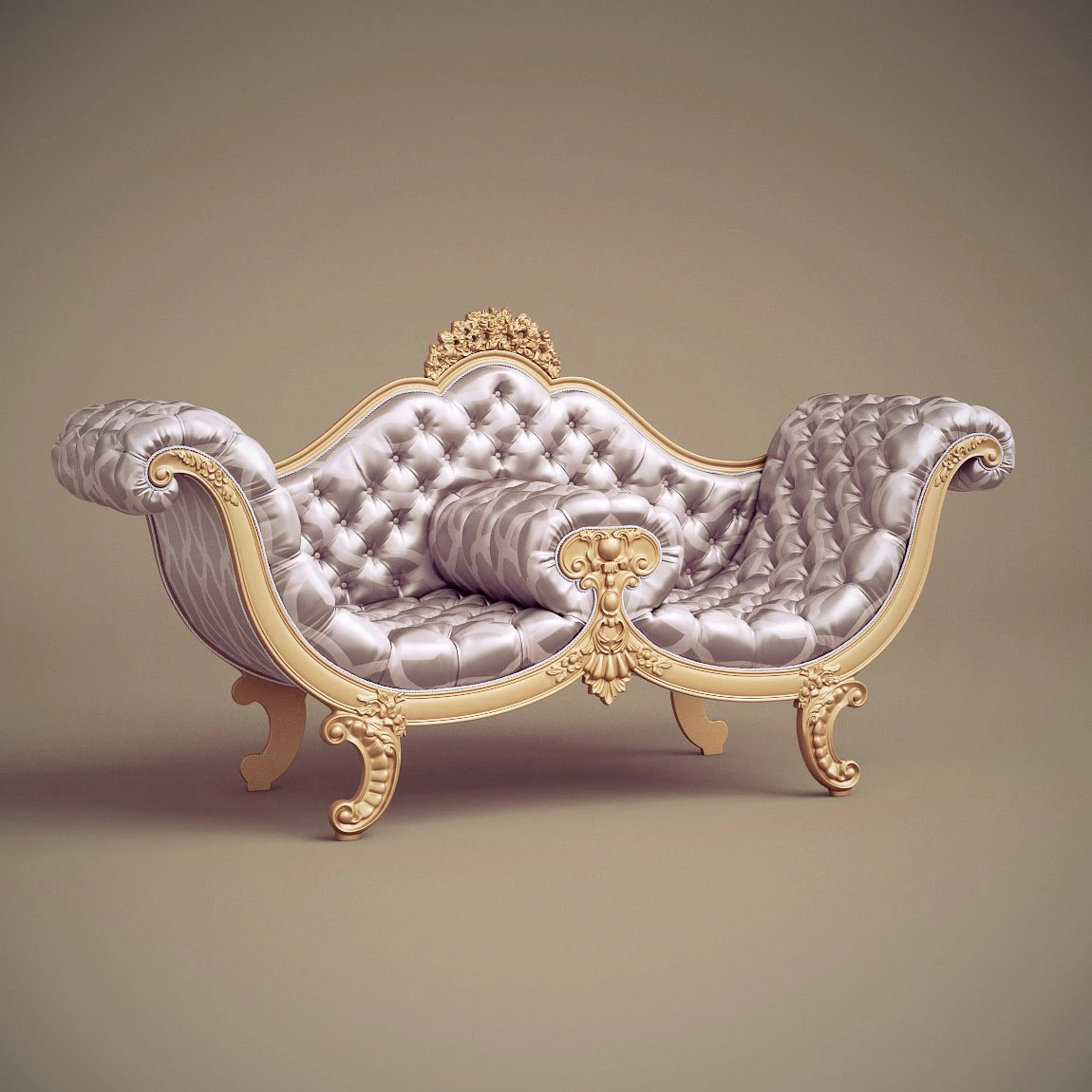 jc hermes sofa nap-72 3D Model .c4d .max .obj .3ds .fbx .stl .blend 