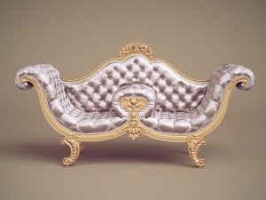 jc hermes sofa nap-72 3D Модель
