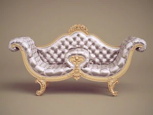 jc hermes sofa nap-72 3D Model