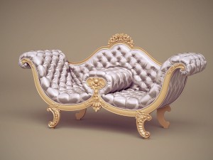 jc hermes sofa nap-72 3D Модель
