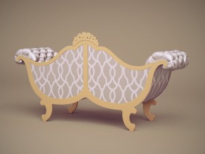 jc hermes sofa nap-72 3D Модель