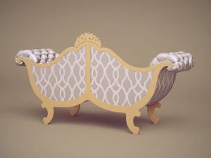 jc hermes sofa nap-72 3D Model
