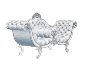 jc hermes sofa nap-72 3D Модель