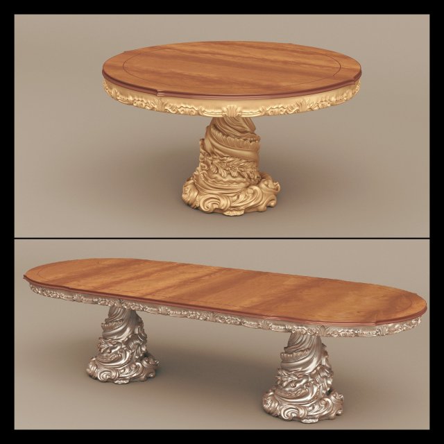 jumbo collection regency tables reg-14 reg-14-2b 3D 모델 .c4d .max .obj .3ds .fbx .stl .blend 
