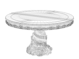 jumbo collection regency tables reg-14 reg-14-2b 3D 모델