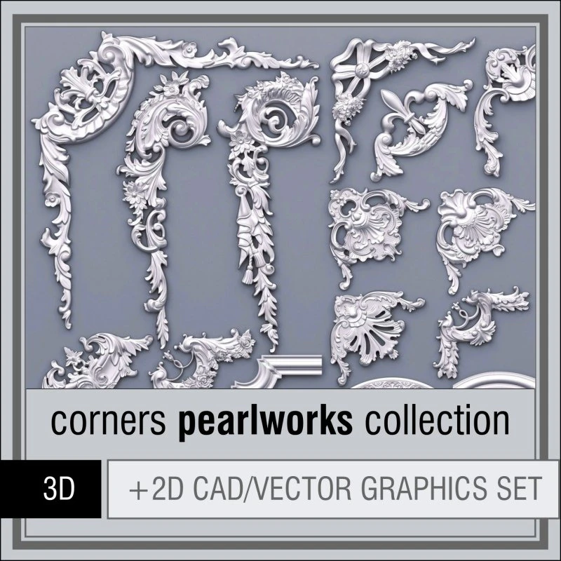 pearlworks corners collection 3D Model .c4d .max .obj .3ds .fbx .stl .blend