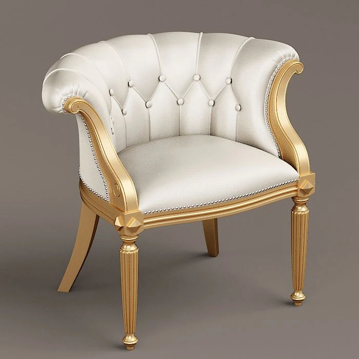 louis xv armchair and sofa 3D Model .c4d .max .obj .3ds .fbx .stl .blend 