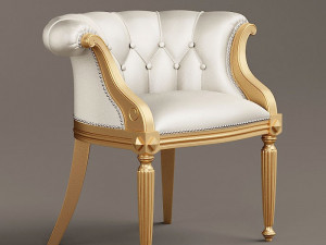 louis xv armchair and sofa 3D मॉडल