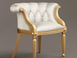 louis xv armchair and sofa 3D Model