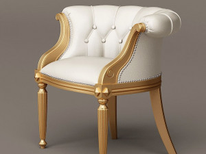 louis xv armchair and sofa 3D मॉडल