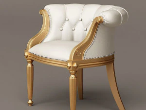 louis xv armchair and sofa 3D Model