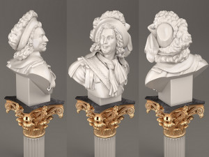 bust of an aristocrat 3D मॉडल