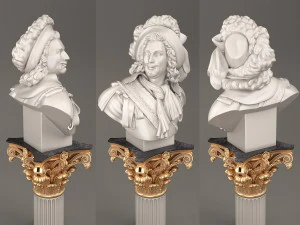 patung seorang bangsawan Model 3D