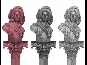 patung seorang bangsawan Model 3D