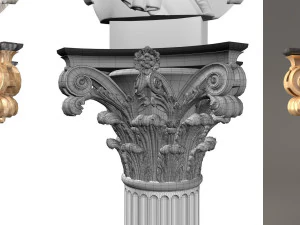 patung seorang bangsawan Model 3D