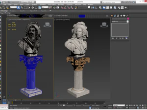 patung seorang bangsawan Model 3D