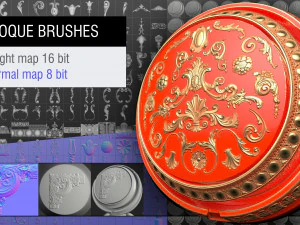 182 пензля бароко CG Текстури