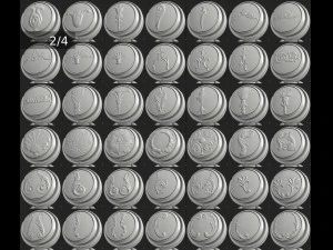 182 пензля бароко CG Текстури