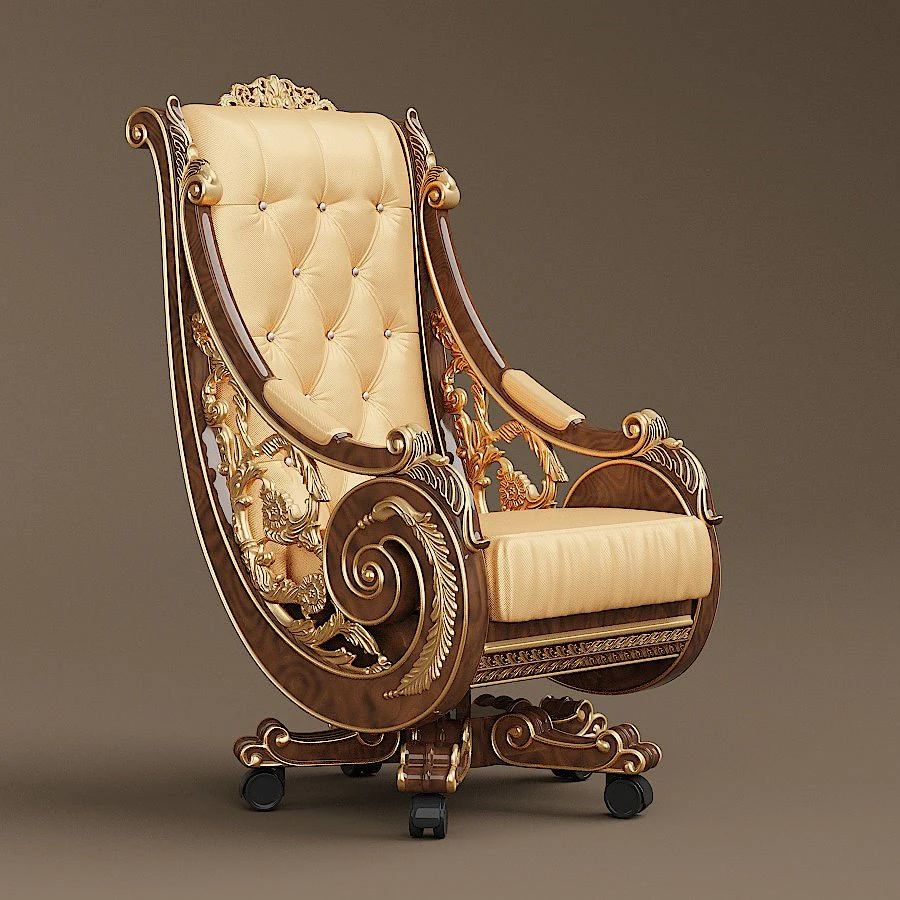 bisini office armchair 3D Model .c4d .max .obj .3ds .fbx .stl .blend 