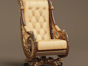 bisini office armchair 3D Model