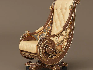 bisini office armchair 3D Model