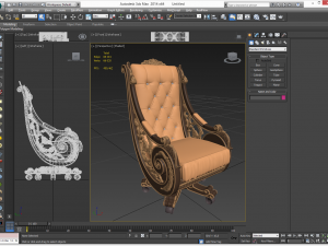 bisini office armchair Modèle 3D