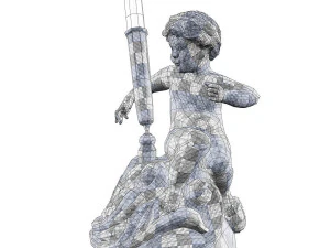 3d cherub pen holder model 3D Model