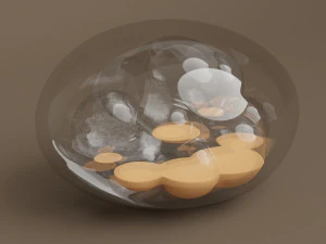 glas steen kunst 3D Model