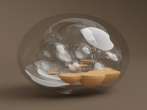 glass stone art 3D Модель