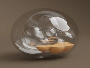 glass stone art 3D Model