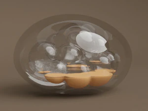glass stone art 3D Model